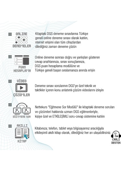 Dgs Video Çözümlü Akıllı 10 Deneme