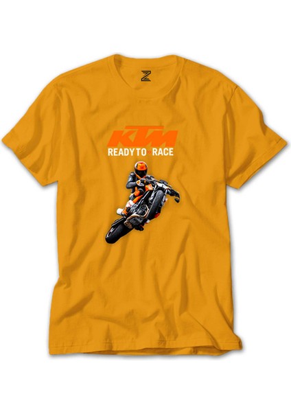 Ktm Ready To Race Moto Sarı Tişört
