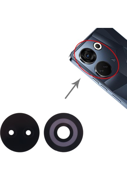 Tecno Uyumlu Camon 20 Kamera Lensi Cam Ck6, CK6N