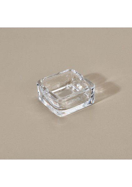 Kare Cam Küllük - Şeffaf - 9x9 cm