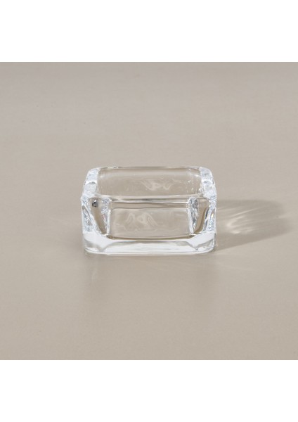 Kare Cam Küllük - Şeffaf - 9x9 cm