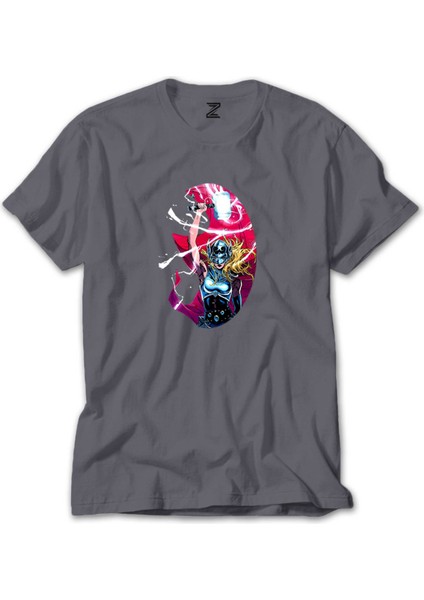 Thor Love And Thunder Jane Foster Mighty Gri Tişört