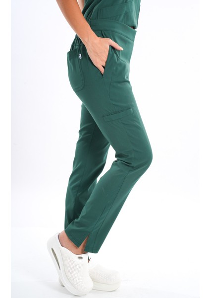 Business Model Soft Likra Ördek Başı Yeşili Doktor Hemşire Hastane Scrubs Üniforma Takımı indirimleri