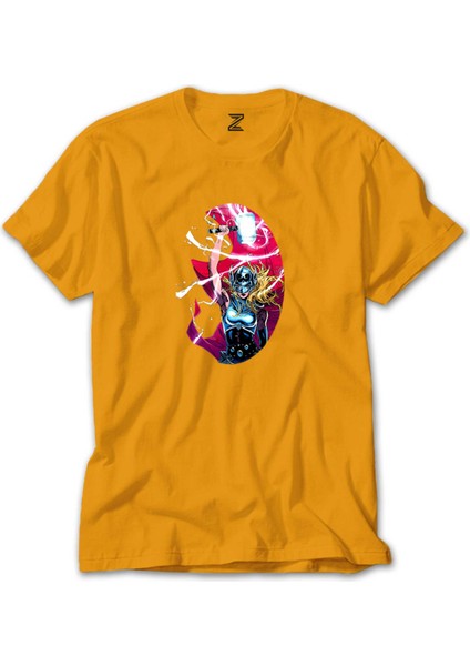 Thor Love And Thunder Jane Foster Mighty Sarı Tişört