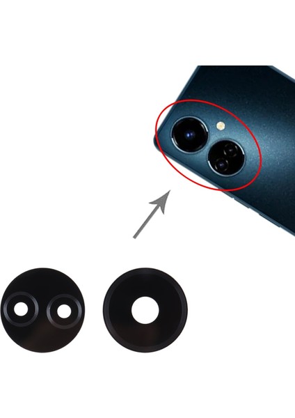 Tecno Uyumlu Camon 19 Kamera Lensi Cam CI6N
