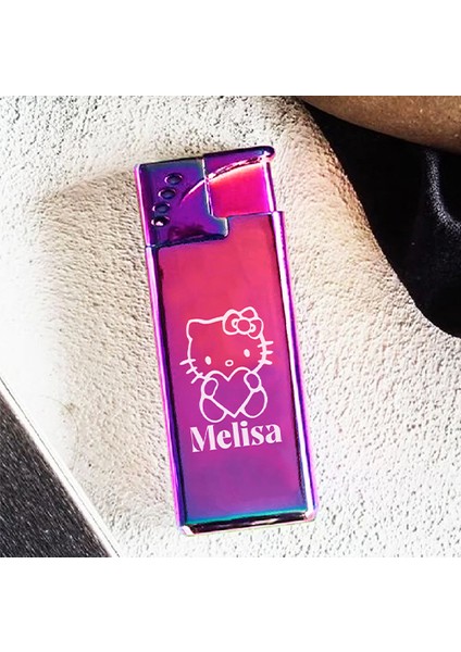 Kişiye Özel Isimli ve Kutulu Gazlı Rüzgara Dayanıklı Police Çakmak Pembe Çakmak Hello Kitty Baskılı fiyatları