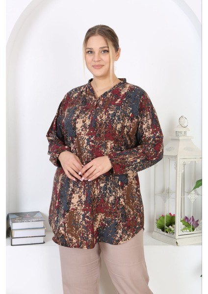 Mevsimlik Tunik Pamuklu Yumuşak Belmando Kumaş Rahat Tunik