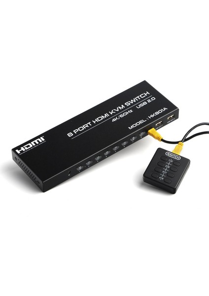 8 Port 4K 60Hz HDMI Kvm Switch (DK-AC-KVMHD8X1)