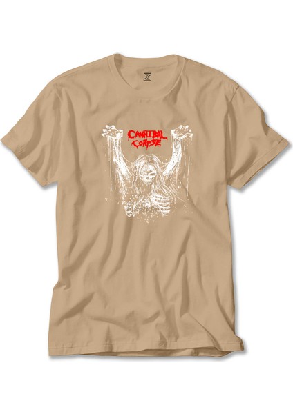 Cannibal Corpse Logo 1CLASSIC97 Band Rock Krem Tişört