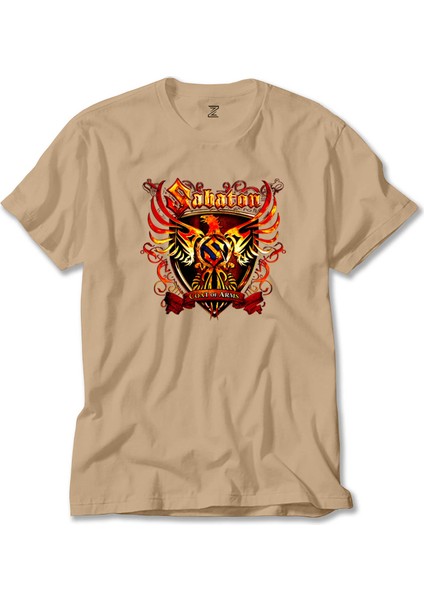 Sabaton Coat Of Arms Krem Tişört