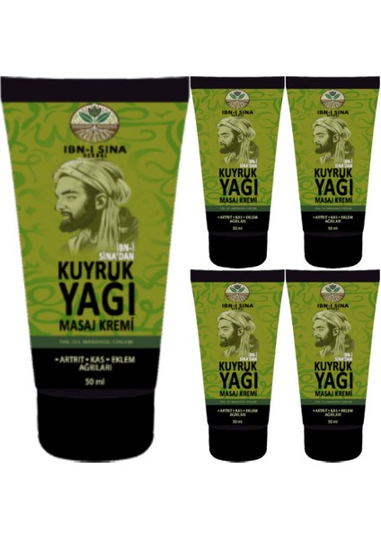 Kuyruk Yağı Sırt Bel Kas Iskelet Harici Uygulama Ağrıkremi 50ML 5 Adet Krem