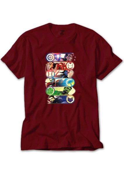 Marvel Heroes Kırmızı Tişört