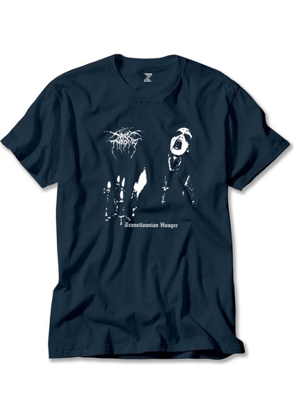 Darkthrone Transilvanian Hunger Lacivert Tişört