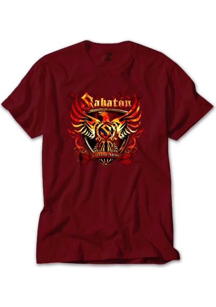 Sabaton Coat Of Arms Kırmızı Tişört