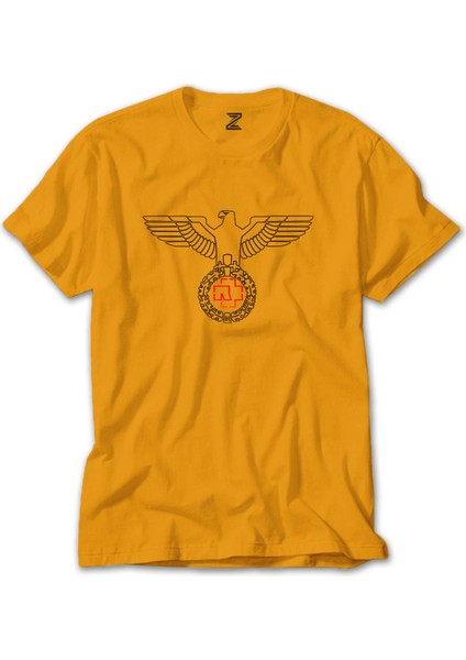 Rammstein Eagle Sarı Tişört