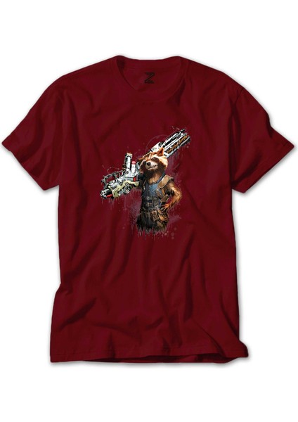 Rocket Raccoon Body Kırmızı Tişört