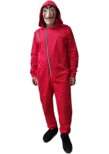 Yetişkin La Casa De Papel Kostümü Delüks