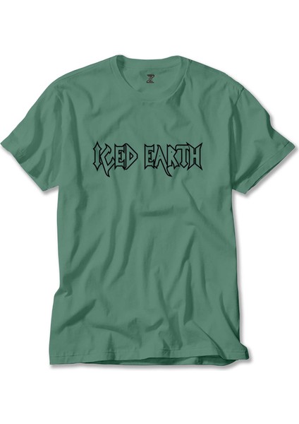 Iced Earth Logo 2 Yeşil Tişört