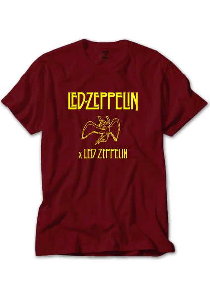 LED Zeppelin Angel Kırmızı Tişört