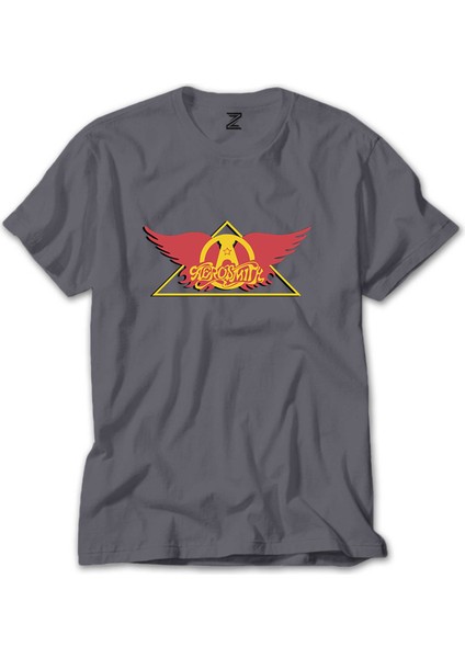 Aerosmith Wing Gri Tişört