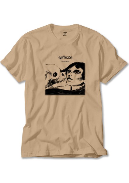 Satyricon Deep Calleth Upon Deep Krem Tişört