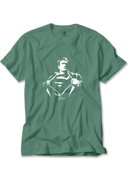 Superman Man Yeşil Tişört