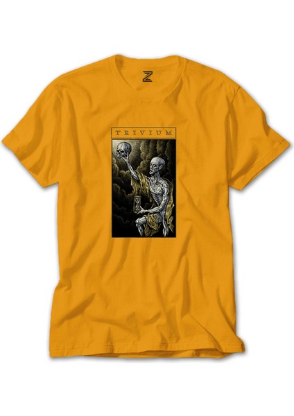 Trivium Skull Sarı Tişört