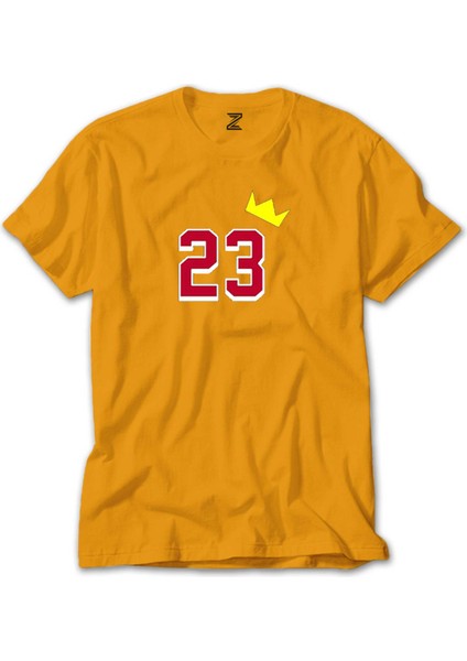 Michael Jordan 23 King Sarı Tişört