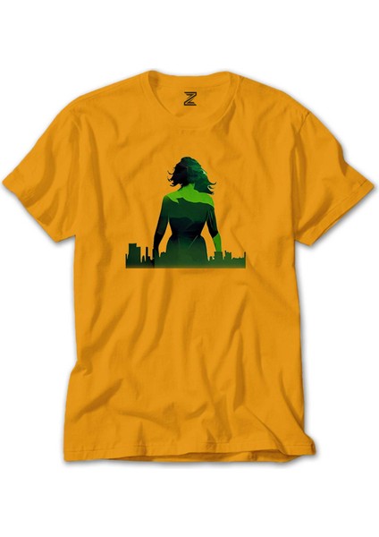 She Hulk City Sarı Tişört