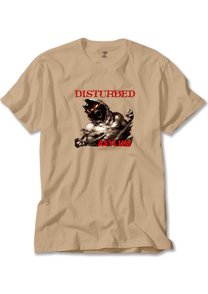 Disturbed Asylum Krem Tişört