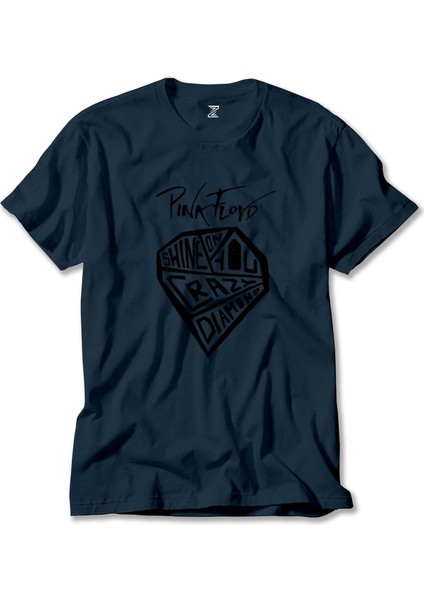 Pink Floyd Crayz Diamond Lacivert Tişört
