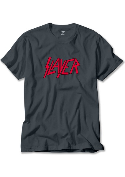 Slayer Logo Classic Füme Tişört