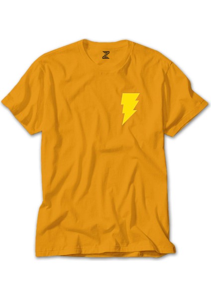 Black Adam Yellow Logo Sarı Tişört