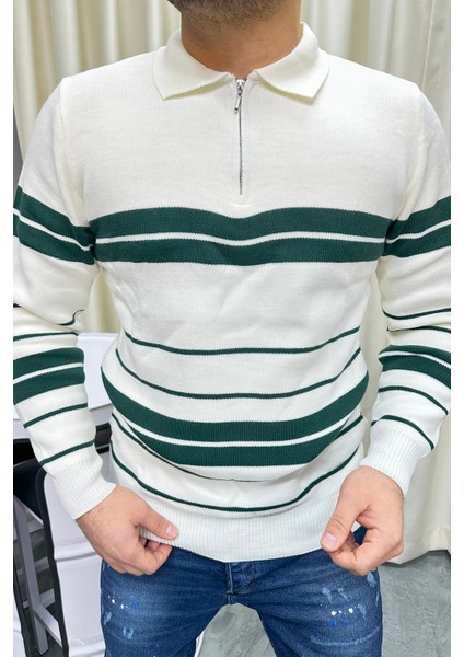 Bafatex Polo Yaka Fermuarlı Triko Kazak fiyatları