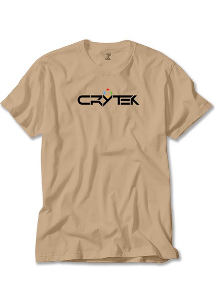 Crysis Triangle Text Krem Tişört