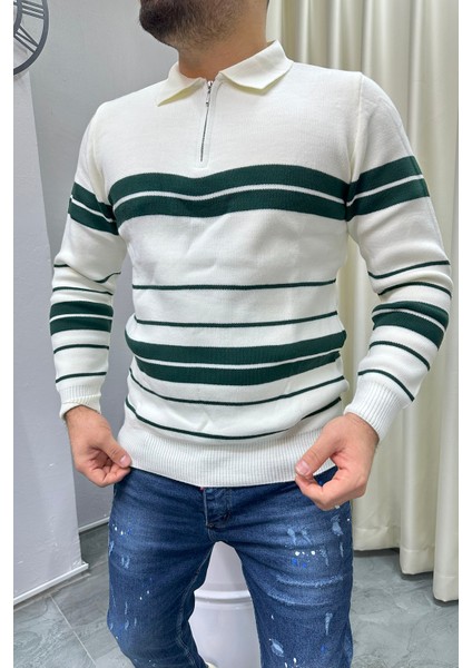 Bafatex Polo Yaka Fermuarlı Triko Kazak fırsatları