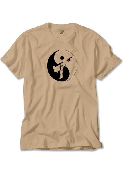 Karate Symmetry Martial Arts Krem Tişört
