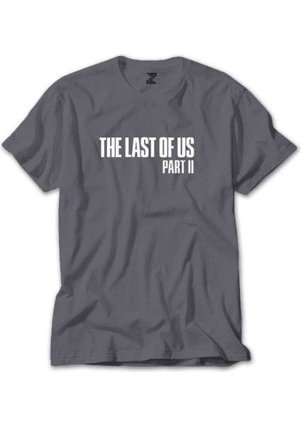 The Last Of Us 2 Text Gri Tişört