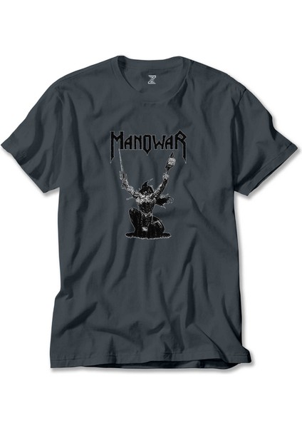 Manowar The Triumph Of Steel Füme Tişört