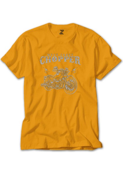West Coast Choppers Customs Sarı Tişört