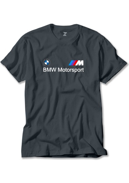 Bmw Logo M Power Motorsport Füme Tişört