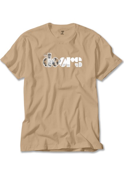 The Doors Logo Krem Tişört