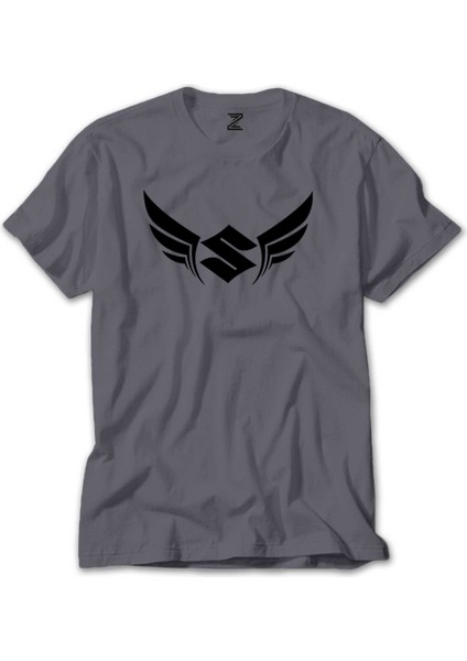 Suzuki Wings Gri Tişört