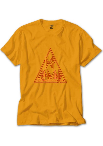 Def Leppard Logo 2 Sarı Tişört