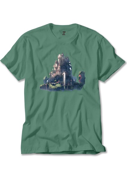 Water Valley Castle Yeşil Tişört