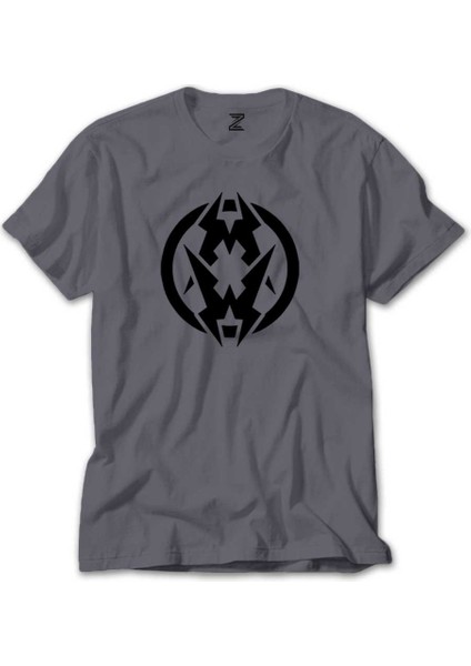 Municipal Waste Logo Gri Tişört