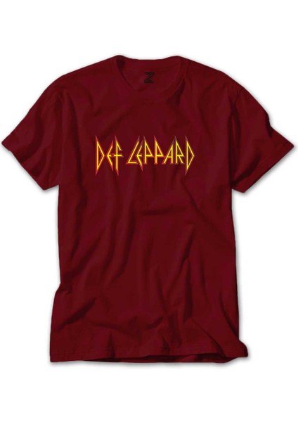 Def Leppard Logo Kırmızı Tişört