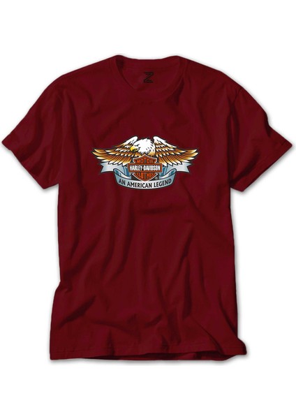 Harley Davidson An American Legend Kırmızı Tişört