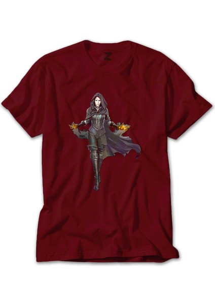 The Witcher Yennefer Kırmızı Tişört