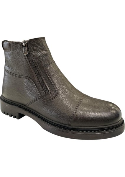 23 05 110M 25992 Hakkiki Deri Klasik Kürklü Bot Kahverengi fiyatları